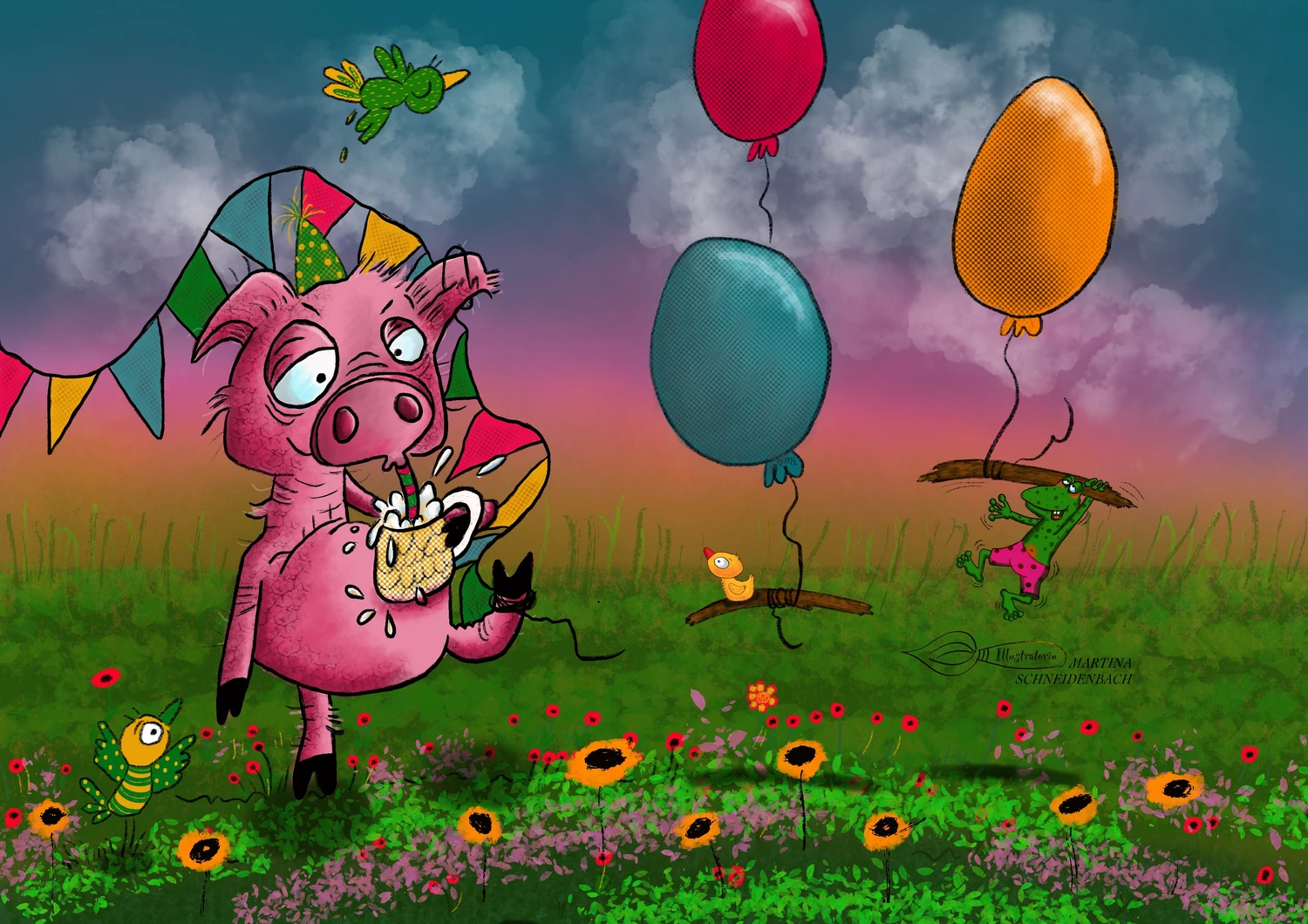 Illustration - Martina Schneidenbach — Gera — Geburtstagskarten